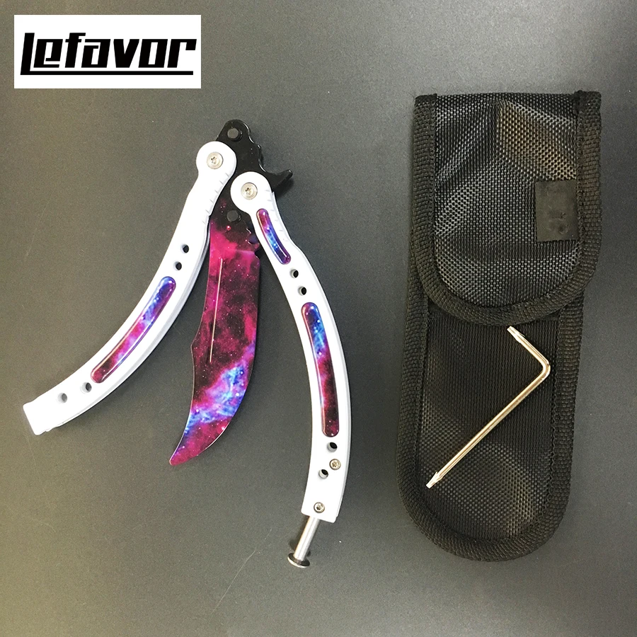 CS GO Karambit folding knife butterfly in knife training knife for camping hunting pocket size Stainless steel+screwdriver
CS GO Karambit folding knife butterfly in knife training knife for camping hunting pocket size Stainless steel+screwdriver