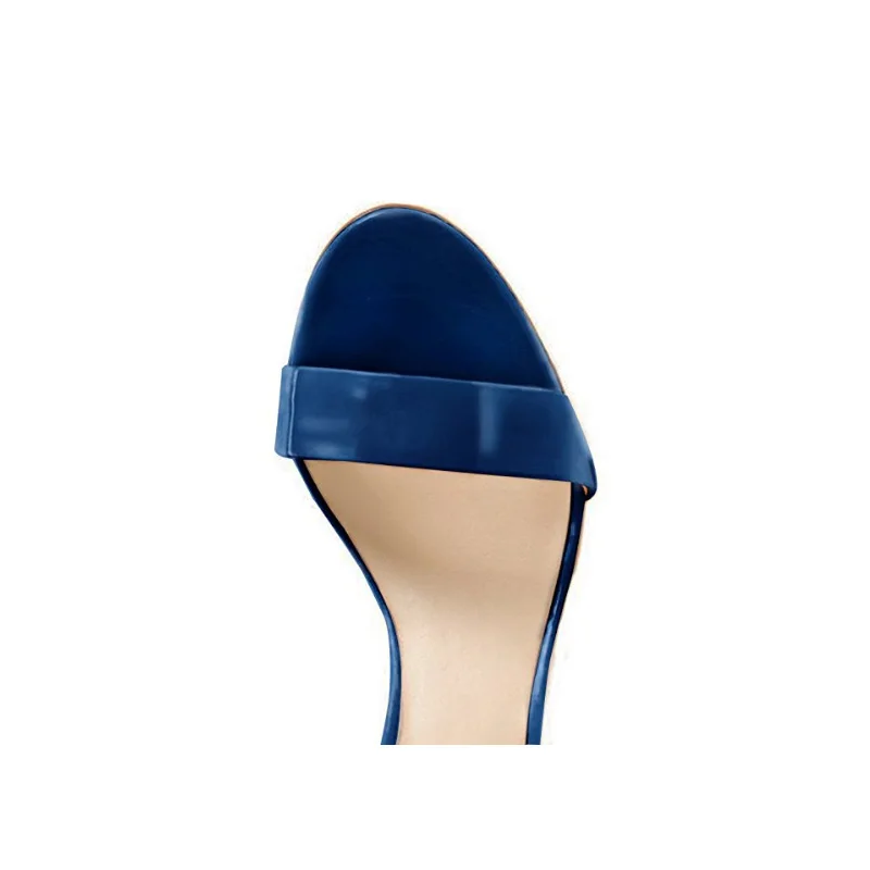 Deep Blue Patent Leather Heeled Peep Toe Buckle Ankle Strap Sandals Summer Fashion Woman Shoes Plus Big US Size 14 15 16 FSJ
Deep Blue Patent Leather Heeled Peep Toe Buckle Ankle Strap Sandals Summer Fashion Woman Shoes Plus Big US Size 14 15 16 FSJ