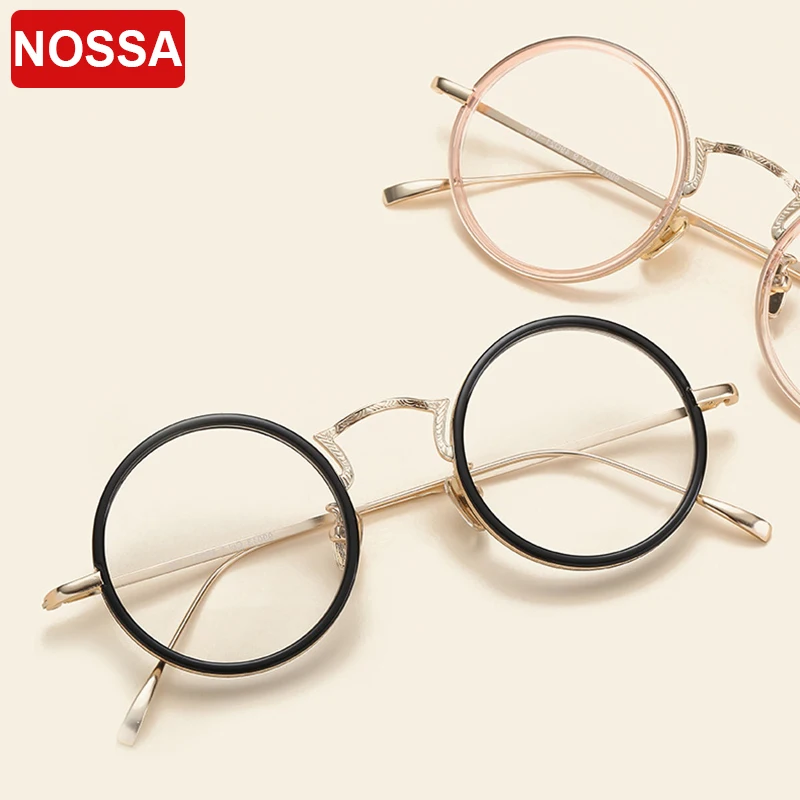 NOSSA New Designer Vintage Round Glasses Frames Fashion Women's Elegant Optical Glasses Men's Myopia Eyeglasses Clear lens
NOSSA New Designer Vintage Round Glasses Frames Fashion Women's Elegant Optical Glasses Men's Myopia Eyeglasses Clear lens