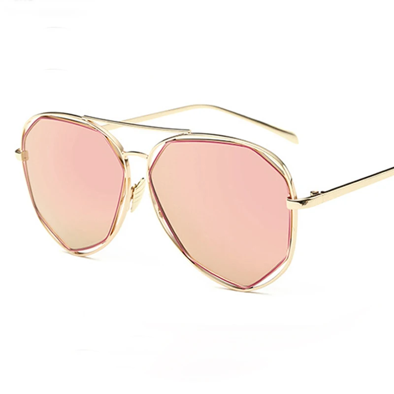 New Metal Frame Women Sunglasses flat lens Personality Brand Design Sunglasses Mirror sun Glasses for women men UV400
New Metal Frame Women Sunglasses flat lens Personality Brand Design Sunglasses Mirror sun Glasses for women men UV400