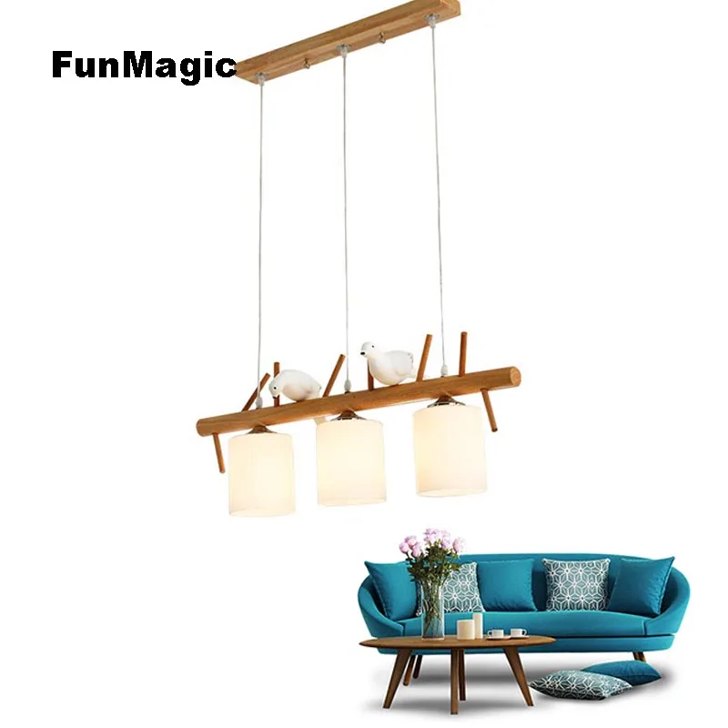 Nordic Post-modern Brief Wooden Art Pendant Light Little Bird Restaurant Lighting Dining Room Chandelier Lamp Fixtures Droplight
Nordic Post-modern Brief Wooden Art Pendant Light Little Bird Restaurant Lighting Dining Room Chandelier Lamp Fixtures Droplight