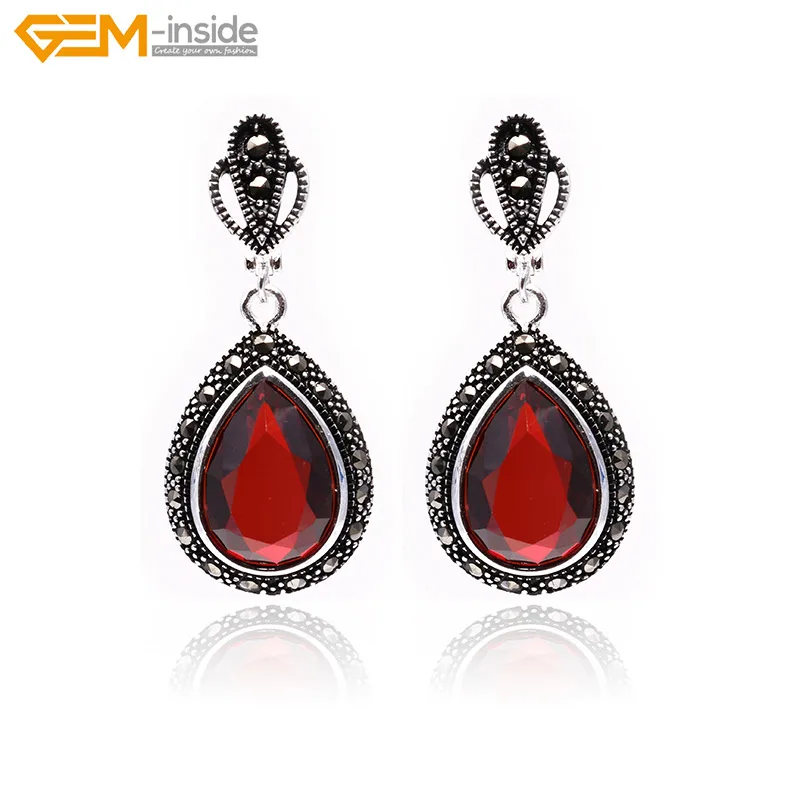 Gem-inside 15x20mm Drip Drop Semi-precious Stone Dangle Earrings Tibetan Silver Hooks Earrings For Women Trinket Gift Jewellery
Gem-inside 15x20mm Drip Drop Semi-precious Stone Dangle Earrings Tibetan Silver Hooks Earrings For Women Trinket Gift Jewellery
