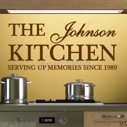 free shipping Personalised Any Family Name Any Year Wall Paper Quote Kitchen Wall Sticker Vinyl Decal Home Decor
free shipping Personalised Any Family Name Any Year Wall Paper Quote Kitchen Wall Sticker Vinyl Decal Home Decor