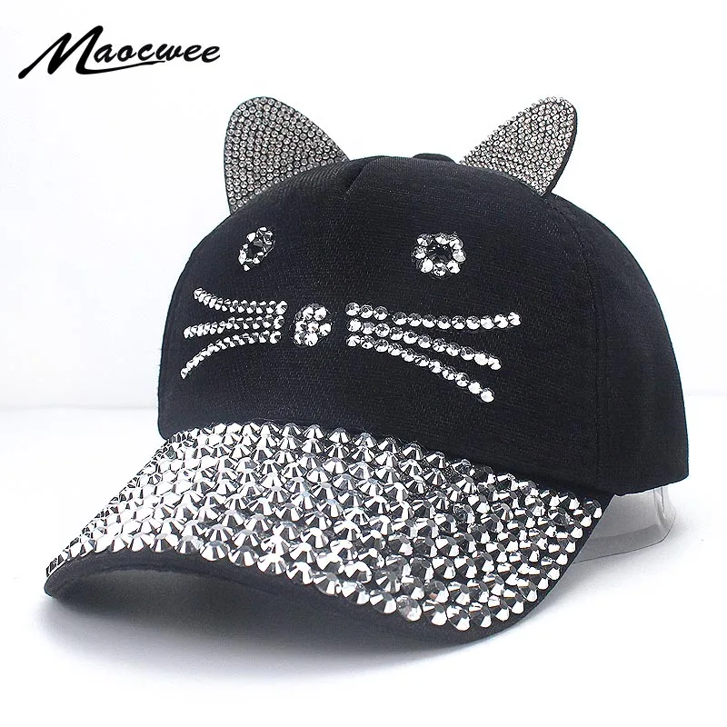 Casual Casquette Children Baseball Cap Girls Boys Cat Ears Rhinestones Tackiness Caps Diamond Snapback Hats Gorras 2019
Casual Casquette Children Baseball Cap Girls Boys Cat Ears Rhinestones Tackiness Caps Diamond Snapback Hats Gorras 2019