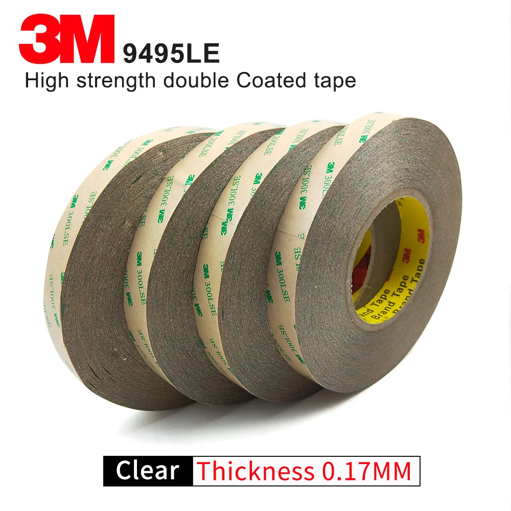 3M 9495LSE Double coated transparent adhesive tape/10mm*55M/we can offer you other size
3M 9495LSE Double coated transparent adhesive tape/10mm*55M/we can offer you other size