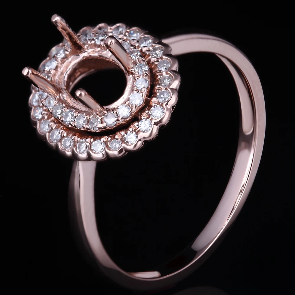 HELON 5x6mm -7x5mm Oval Cut Solid 10K Rose Gold Natural Diamonds Engagement Wedding Semi Mount Ring Women Elegant Trendy Jewelry
HELON 5x6mm -7x5mm Oval Cut Solid 10K Rose Gold Natural Diamonds Engagement Wedding Semi Mount Ring Women Elegant Trendy Jewelry