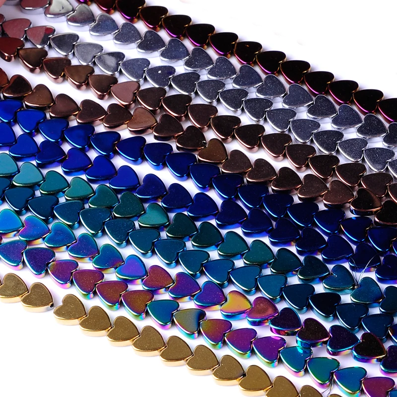 Natural Stone Bright Hematite Beads Heart shape beads for DIY Necklace Bracelet Jewelry Making Accessories 7colors 4/6/8/10mm
Natural Stone Bright Hematite Beads Heart shape beads for DIY Necklace Bracelet Jewelry Making Accessories 7colors 4/6/8/10mm
