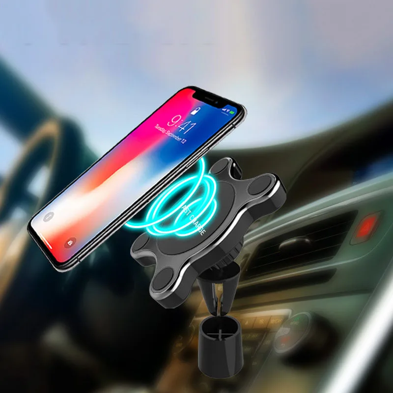 10W Wireless Car Charger Air Vent Mount Phone Holder For iPhone XS Max Samsung S9 Xiaomi MIX 2S Huawei Mate 20 Pro 20 RS
10W Wireless Car Charger Air Vent Mount Phone Holder For iPhone XS Max Samsung S9 Xiaomi MIX 2S Huawei Mate 20 Pro 20 RS