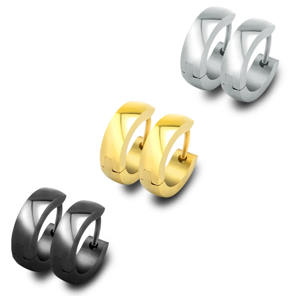 Black Gold Color Huggies Hoop Earrings for Man Stainless Steel Small Hoop Earrings for Women Circle Round Earrings Creoles Binco
Black Gold Color Huggies Hoop Earrings for Man Stainless Steel Small Hoop Earrings for Women Circle Round Earrings Creoles Binco