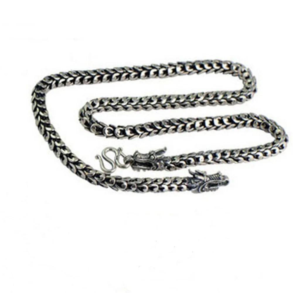 Jade Angel Mens Retro Vintage Dragon Sterling Silver Chain Necklace 24 inches Birthday Gifts,Father's Day Gifts Free Shipping
Jade Angel Mens Retro Vintage Dragon Sterling Silver Chain Necklace 24 inches Birthday Gifts,Father's Day Gifts Free Shipping