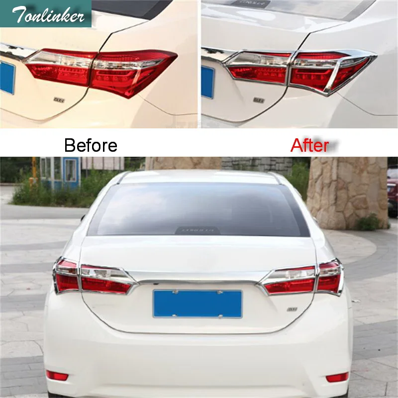 Tonlinker Car Rear Headlight Cover Case stickers For TOYOTA Corolla Altis 2008-17 Car Styling 4 PCS ABS Chrome Cover stickers
Tonlinker Car Rear Headlight Cover Case stickers For TOYOTA Corolla Altis 2008-17 Car Styling 4 PCS ABS Chrome Cover stickers