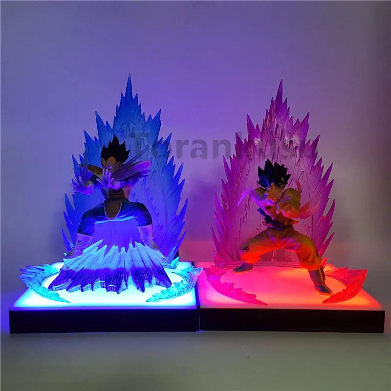 Dragon Ball Z Son Goku Vegeta Super Saiyan Action Figure Kaiouken DIY Led Lamp Anime Dragon Ball Z DBZ Son Goku Toy