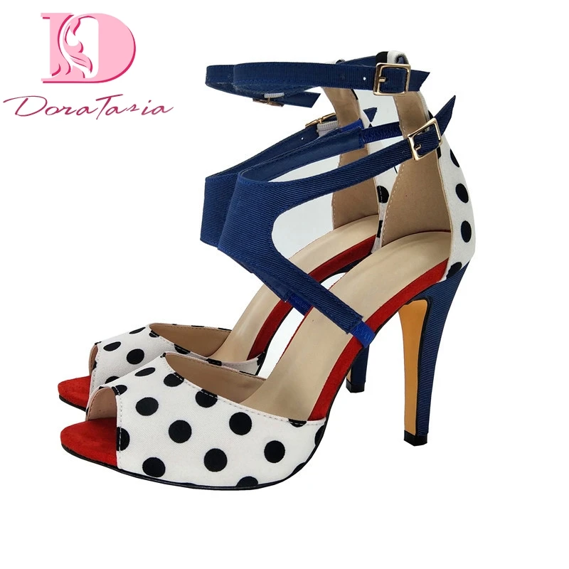 Doratasia Brand big size 43 High Heels ankle-strap polka dot women's Shoes Woman Elegant sexy thin heeled Party Summer Sandals
Doratasia Brand big size 43 High Heels ankle-strap polka dot women's Shoes Woman Elegant sexy thin heeled Party Summer Sandals