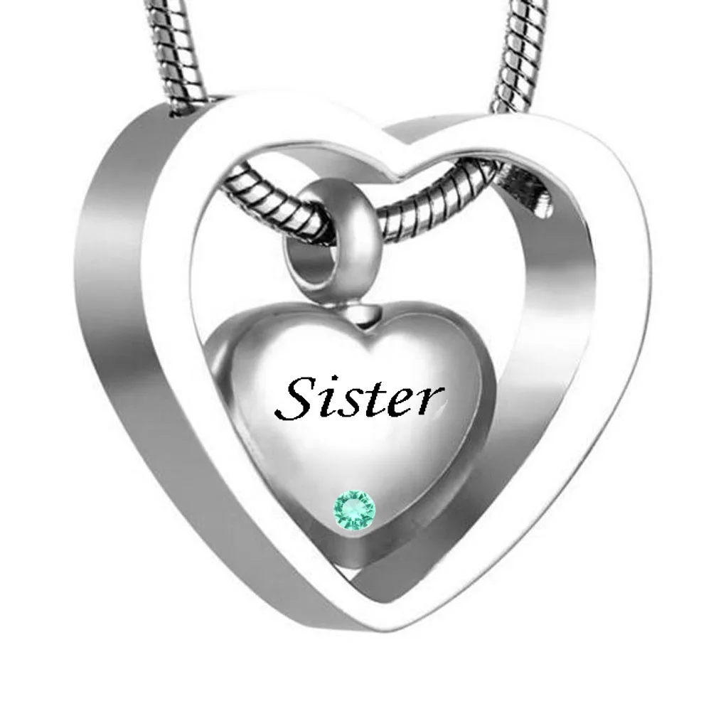 custom Double Heart sister Twelve months birthstone Urn Necklace Pendant with Funnel ashes Keepsake Cremation jewelry
custom Double Heart sister Twelve months birthstone Urn Necklace Pendant with Funnel ashes Keepsake Cremation jewelry
