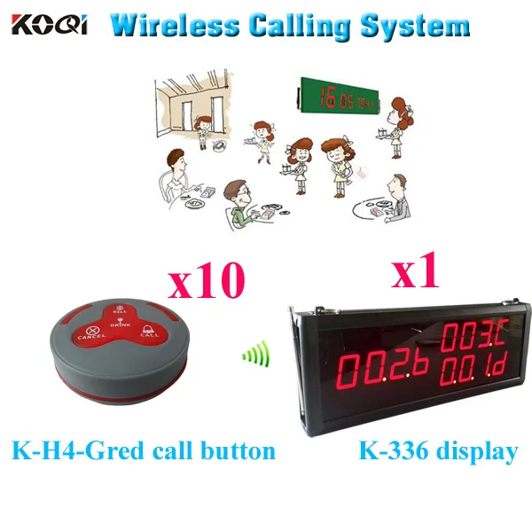 Guest Paging System Competitive Price Wireless Paging Kitchen (1 display 10 call button)
Guest Paging System Competitive Price Wireless Paging Kitchen (1 display 10 call button)