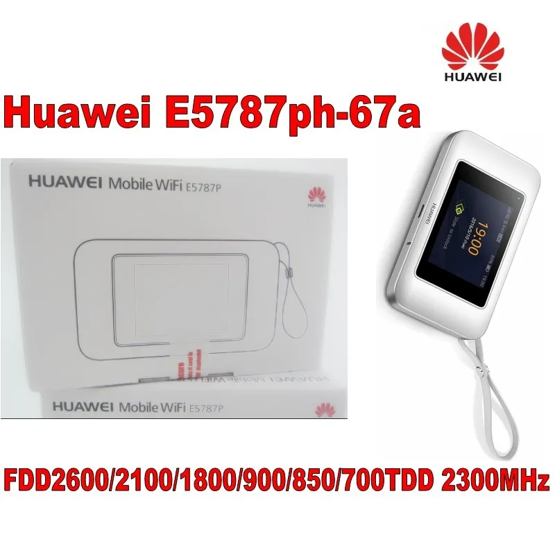 Huawei E5787ph-67a LTE FDD Bands 1/3/5/7/8/28/(700/850/900/1800/2100/2600MHz) LTE TDD 2300Mhz MiFi Modem
Huawei E5787ph-67a LTE FDD Bands 1/3/5/7/8/28/(700/850/900/1800/2100/2600MHz) LTE TDD 2300Mhz MiFi Modem