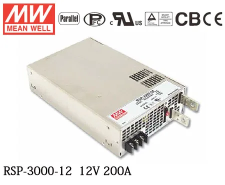 MEAN WELL RSP-3000-12 3000W 200A 12V ac/dc meanwell источник питания с функцией PFC для обмена током
MEAN WELL RSP-3000-12 3000W 200A 12V ac/dc meanwell источник питания с функцией PFC для обмена током