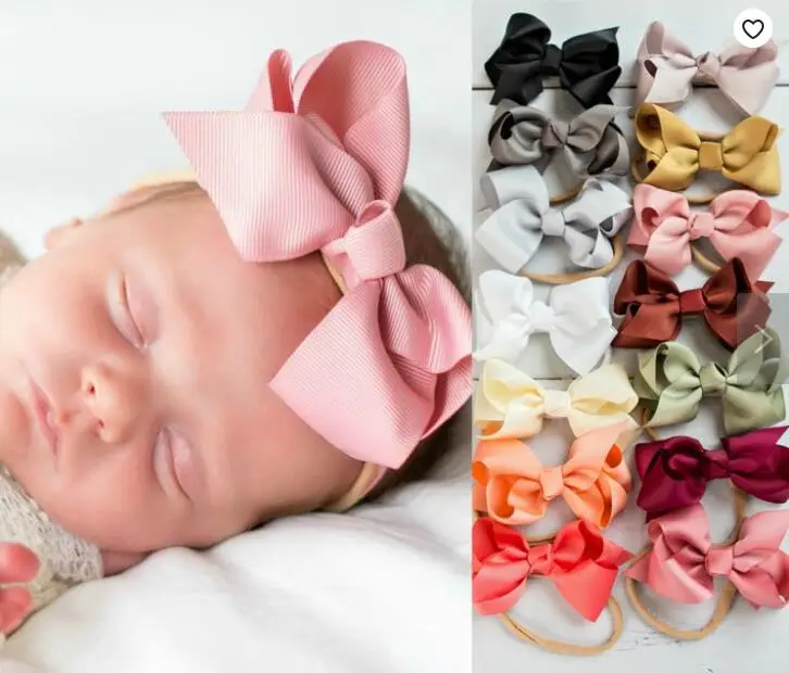 36pc/lot Newborn Nylon Headband,5inch Solid Ribbon Hair Bow Headbands,Kids Bows Elastic Headbands Hair Accessories
36pc/lot Newborn Nylon Headband,5inch Solid Ribbon Hair Bow Headbands,Kids Bows Elastic Headbands Hair Accessories