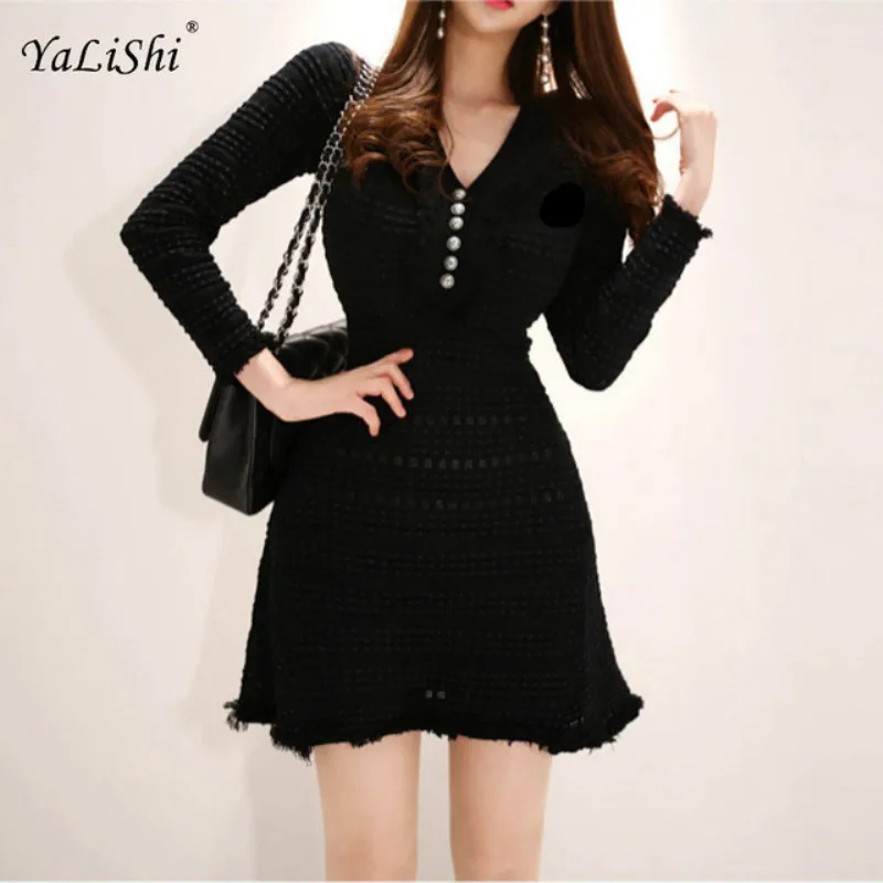 2018 Solid A-line Women Dress Autumn White Full Sleeve V-neck Elegant Office Lady Knitting Dress Modis Party Tassel Mini Dresses
2018 Solid A-line Women Dress Autumn White Full Sleeve V-neck Elegant Office Lady Knitting Dress Modis Party Tassel Mini Dresses