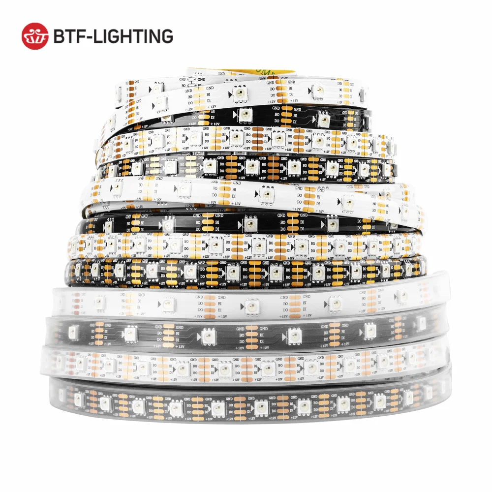 Пиксельная Светодиодная лента WS2815 (WS2812B/WS2813) 12 В постоянного тока RGB 1 м/5 м