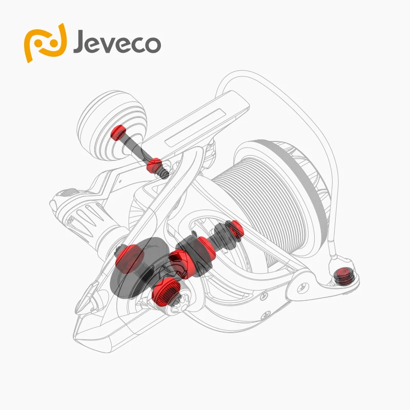 Jeveco 8000 Спиннинг Рыболовная катушка для удочки SALTWATER углеродного волокна 5 1: 1 9 + 1BB
