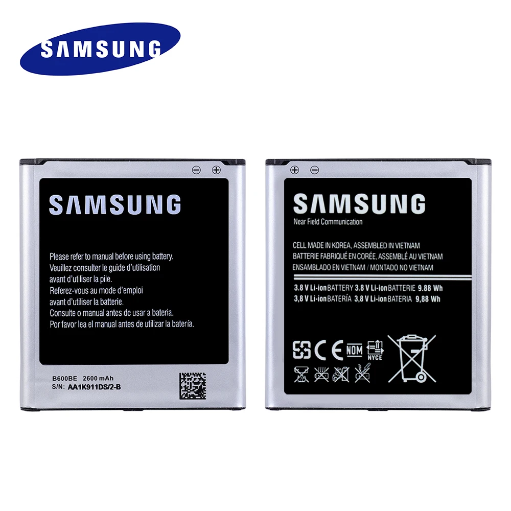 B600BC B600BE B600BU Original Replacement For Samsung Galaxy S4 SIV i9505 i9500 NFC 2600mah Batteria batteries + Fast Shipping
B600BC B600BE B600BU Original Replacement For Samsung Galaxy S4 SIV i9505 i9500 NFC 2600mah Batteria batteries + Fast Shipping