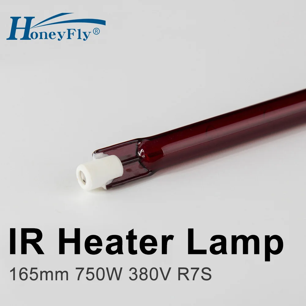 HoneyFly 5pcs Infrared Heater Lamp J165 380V 750W 165mm IR Halogen Lamp Heating Element Ruby Twin Spiral Painting Drying Quartz
HoneyFly 5pcs Infrared Heater Lamp J165 380V 750W 165mm IR Halogen Lamp Heating Element Ruby Twin Spiral Painting Drying Quartz
