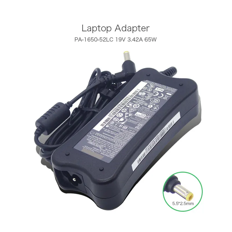 Original 19V 3.42A 65W 5.5*2.5mm Power Supply for Lenovo IdeaPad Y650 Y550 Y530 Netbook PA-1650-52LC 36001678 0A37793 AC Adapter
Original 19V 3.42A 65W 5.5*2.5mm Power Supply for Lenovo IdeaPad Y650 Y550 Y530 Netbook PA-1650-52LC 36001678 0A37793 AC Adapter