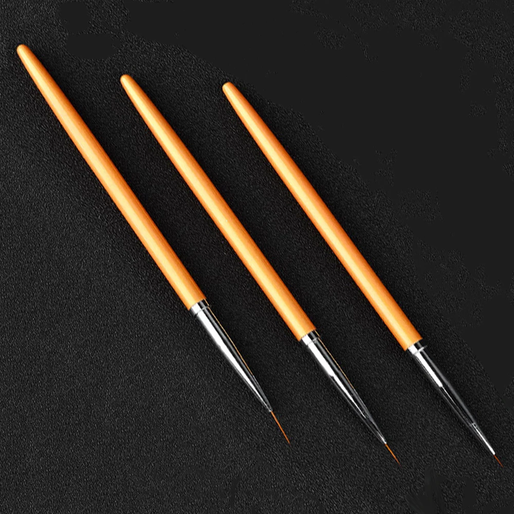 3 шт./компл. дизайн ногтей ручка с кисточкой для рисования резным орнаментом