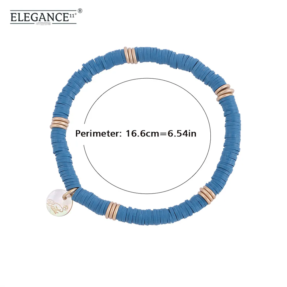 Elegance Polymer Clay Beads Bracelet Navy Blue Soft Silicon Beaded Bracelets Women Vintage Retro Jewelry Gift for Best Friends
Elegance Polymer Clay Beads Bracelet Navy Blue Soft Silicon Beaded Bracelets Women Vintage Retro Jewelry Gift for Best Friends