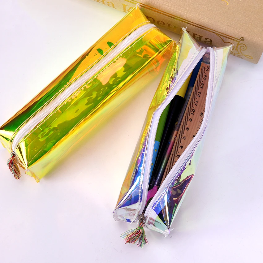 1PC Kawaii Laser Cool Pencils Bags Girl Tassel Pencils Case PVC Durable Large Capacity Office School Supplies Stationery
1PC Kawaii Laser Cool Pencils Bags Girl Tassel Pencils Case PVC Durable Large Capacity Office School Supplies Stationery