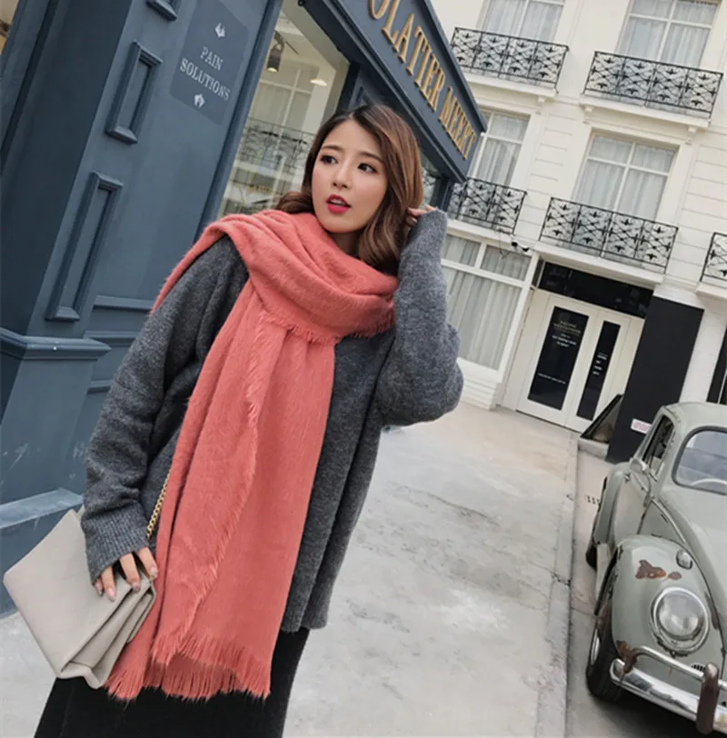 Autumn and winter fashion pure color wool beard scarf shawl dual purpose super long female scarf sweet and lovely Japanese scarf
Autumn and winter fashion pure color wool beard scarf shawl dual purpose super long female scarf sweet and lovely Japanese scarf