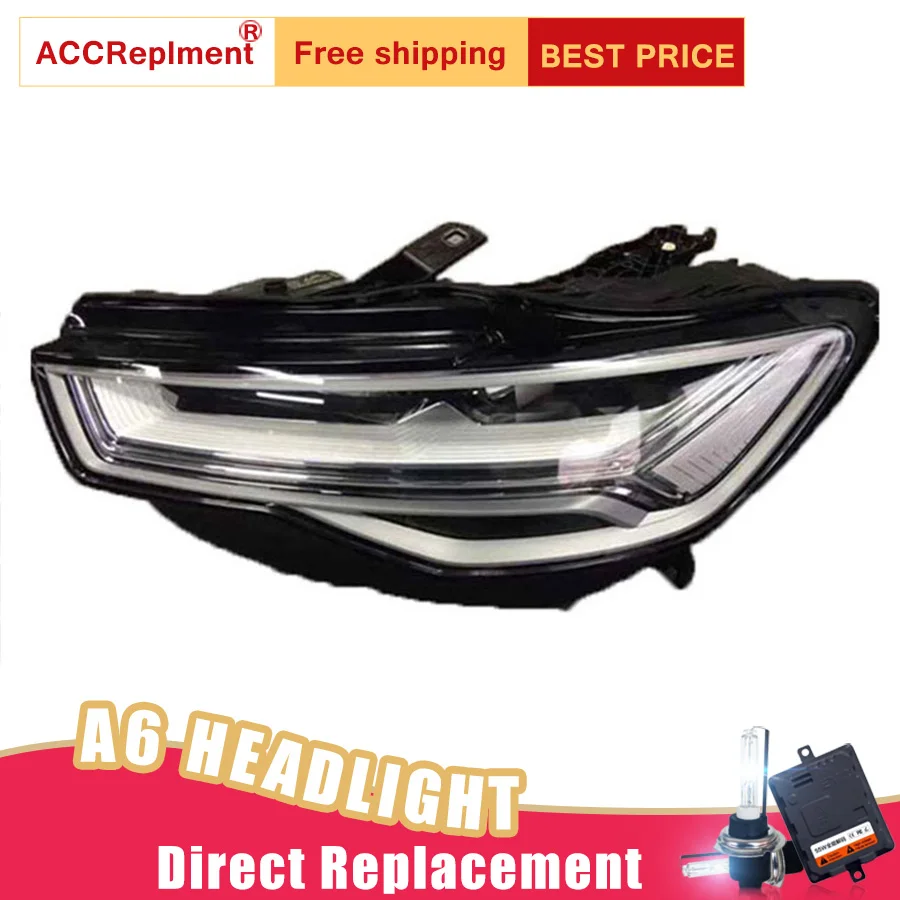 2Pcs LED Headlights For Audi A6L 2012-2016 led car lights Angel eyes ALL LED KIT Fog lights LED Daytime Running Lights
2Pcs LED Headlights For Audi A6L 2012-2016 led car lights Angel eyes ALL LED KIT Fog lights LED Daytime Running Lights