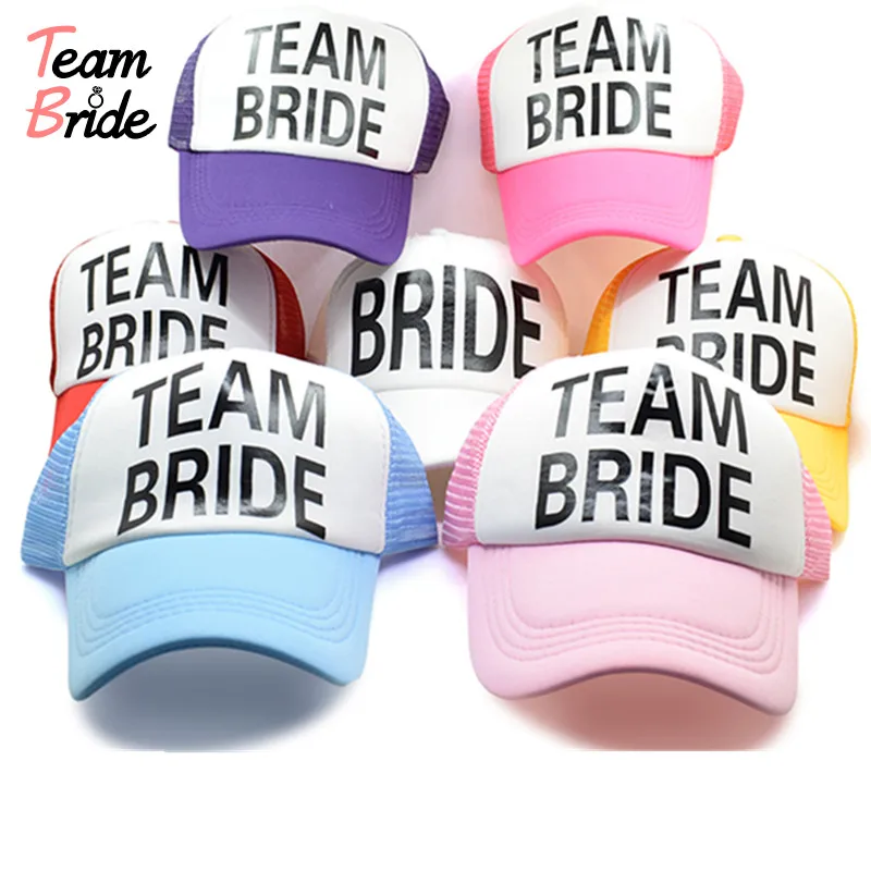 Team Bride BRIDE TO BE Bachelorette Hats Women Wedding Preparewear Trucker Caps White Neon Summer Mesh Party decorate caps
Team Bride BRIDE TO BE Bachelorette Hats Women Wedding Preparewear Trucker Caps White Neon Summer Mesh Party decorate caps