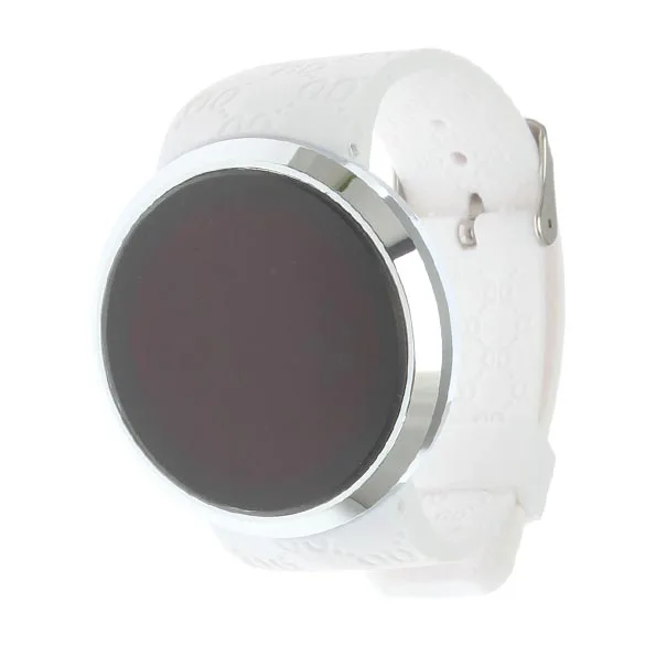 

2015 Fashionable Touch Screen Digital Watch LED Rounded Compass Men Woman Sport Wrist Watch White TT@88