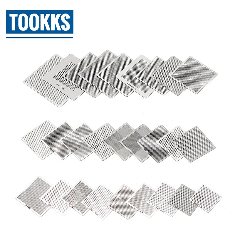 27 pcs Universal Directly Heating Stencils BGA Reballing Stencils For PC Desktop Computer Rework Tools
27 pcs Universal Directly Heating Stencils BGA Reballing Stencils For PC Desktop Computer Rework Tools