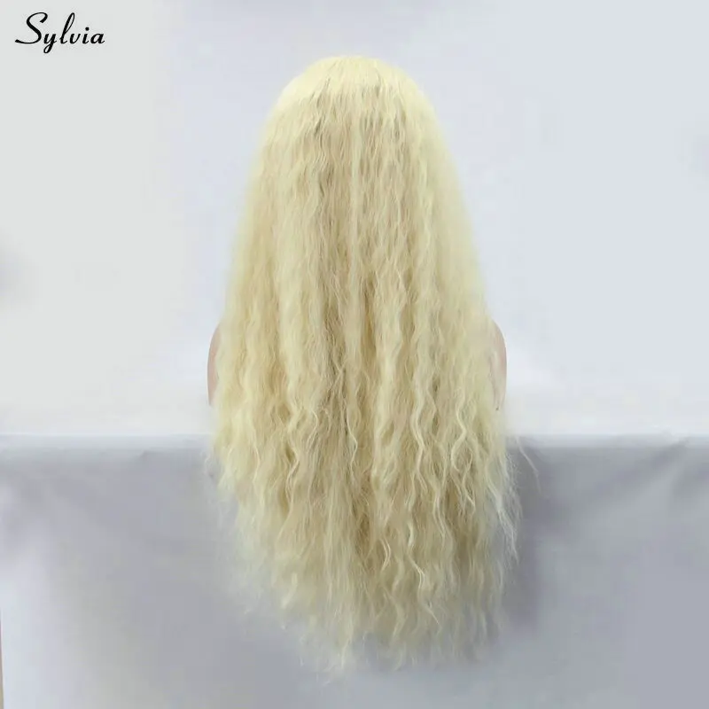 Sylvia Fantasy beauty блонд волна воды синтетический парик для фронта шнурка термостойкий