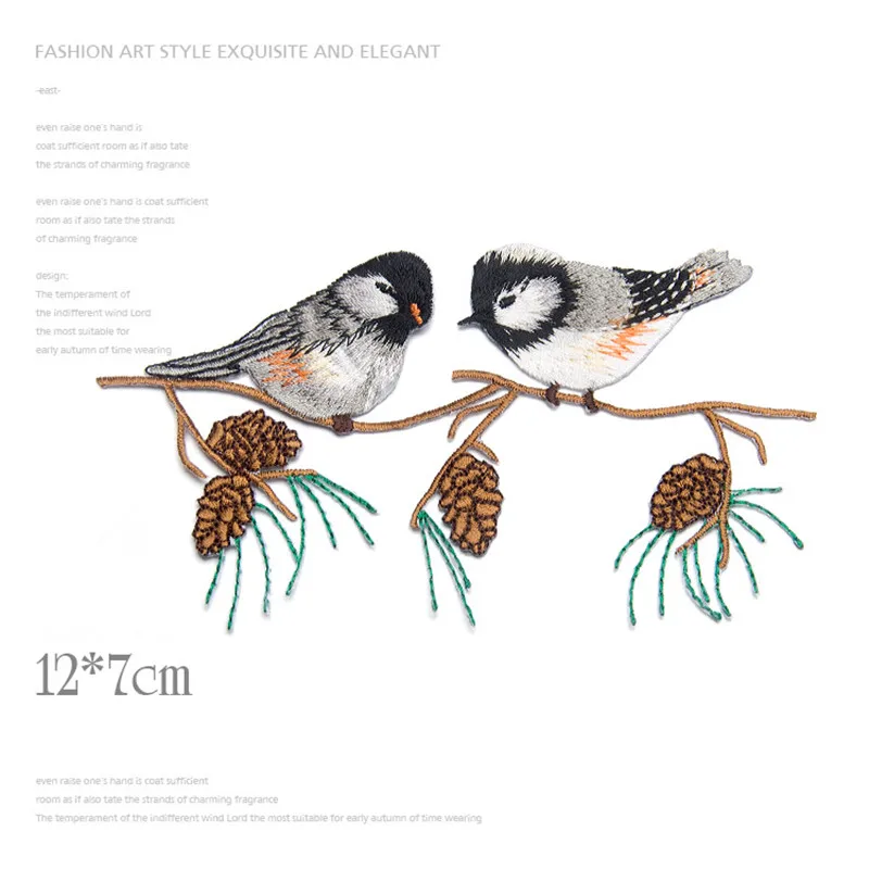 Two Birds Patches For Clothing Iron On Stickers Clothes Coat T-shirt Applique Embroidery Sew Badges For Clothes DIY
Two Birds Patches For Clothing Iron On Stickers Clothes Coat T-shirt Applique Embroidery Sew Badges For Clothes DIY
