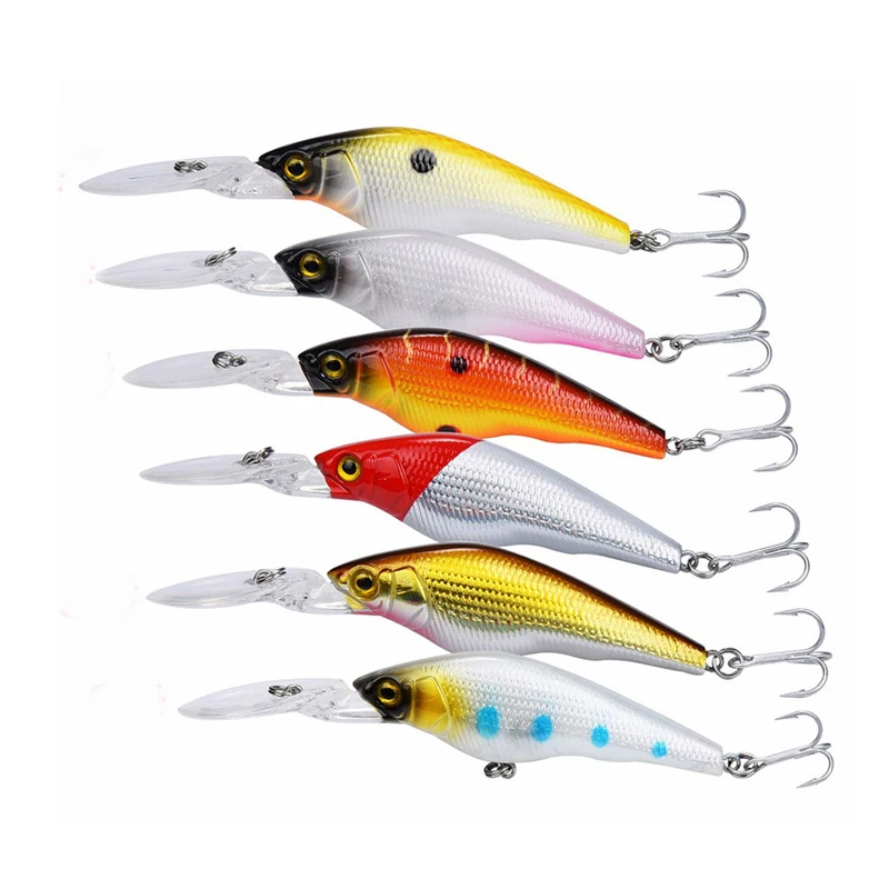 Anzhenji 6pcs/Lot Fishing Lures Set Mixed 6 Models Minnows Bait Fishing Tackle Peche
Anzhenji 6pcs/Lot Fishing Lures Set Mixed 6 Models Minnows Bait Fishing Tackle Peche
