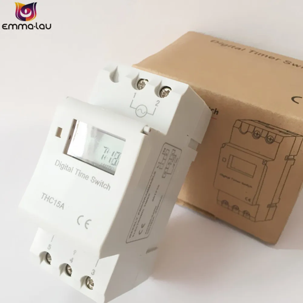 Electronic Daily Weekly 7 Days Programmable Timer 220V AC Digital LCD Auto 16 On/Off Relay DIN Rail Timer Switch THC15A
Electronic Daily Weekly 7 Days Programmable Timer 220V AC Digital LCD Auto 16 On/Off Relay DIN Rail Timer Switch THC15A