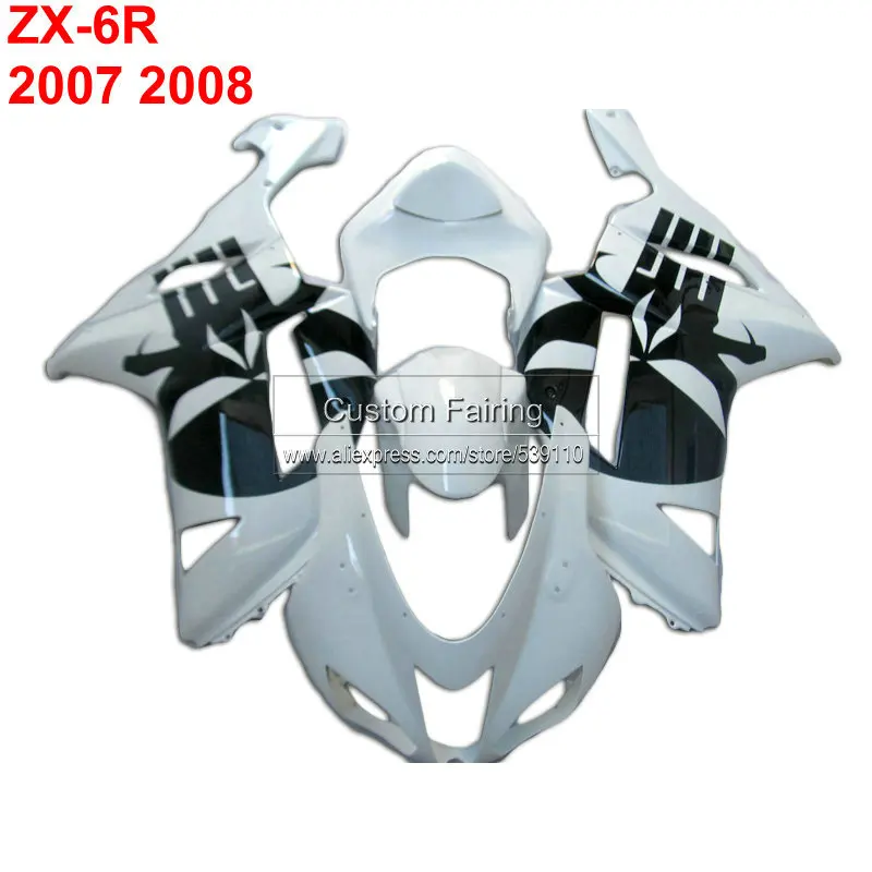Cartoon fairing kit for Kawasaki zx6r zx 6r Ninja 07 08 2007 2008 white Injection molding fairings TP09
Cartoon fairing kit for Kawasaki zx6r zx 6r Ninja 07 08 2007 2008 white Injection molding fairings TP09
