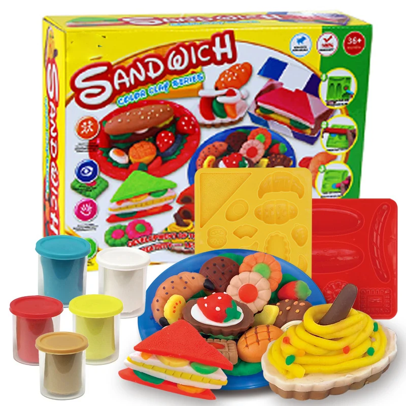 Handmade Creative Dough 3D Color Clay Plasticine Fruit Food Mold Tool Set Toy Dough Plasticine with tool kits Educational Toys
Handmade Creative Dough 3D Color Clay Plasticine Fruit Food Mold Tool Set Toy Dough Plasticine with tool kits Educational Toys