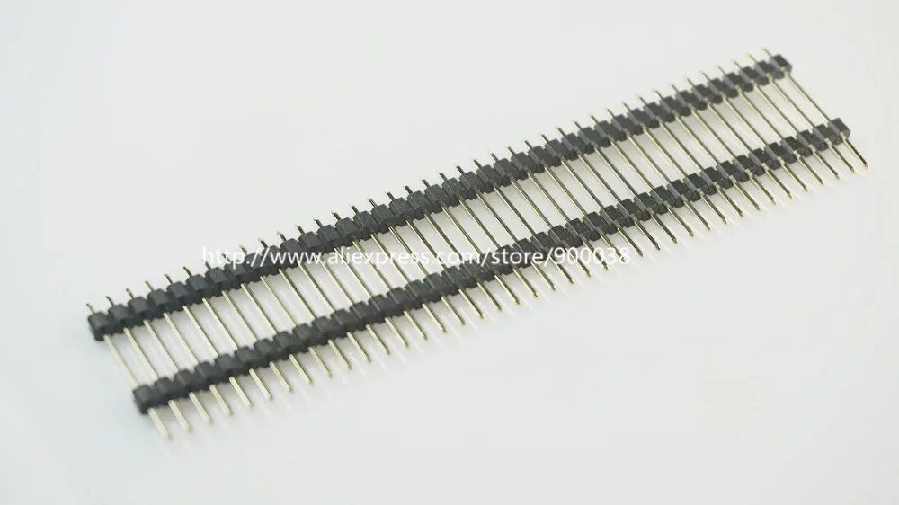 500pcs 21 mm Height 1x40 P 40 Pin 2.54mm Pin Header male Single row dual plastic base insulator straight through hole gold
500pcs 21 mm Height 1x40 P 40 Pin 2.54mm Pin Header male Single row dual plastic base insulator straight through hole gold