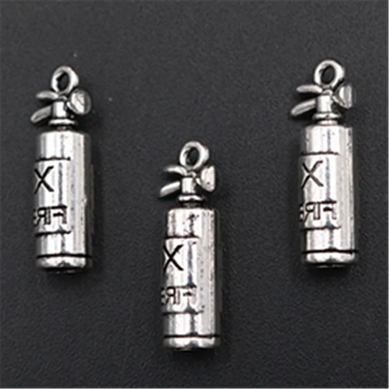 10pcs Silver Plated Fire Extinguisher Pendant Retro Earrings Bracelet Metal Accessories DIY Charm Jewelry Crafts Making 22*6mm
10pcs Silver Plated Fire Extinguisher Pendant Retro Earrings Bracelet Metal Accessories DIY Charm Jewelry Crafts Making 22*6mm