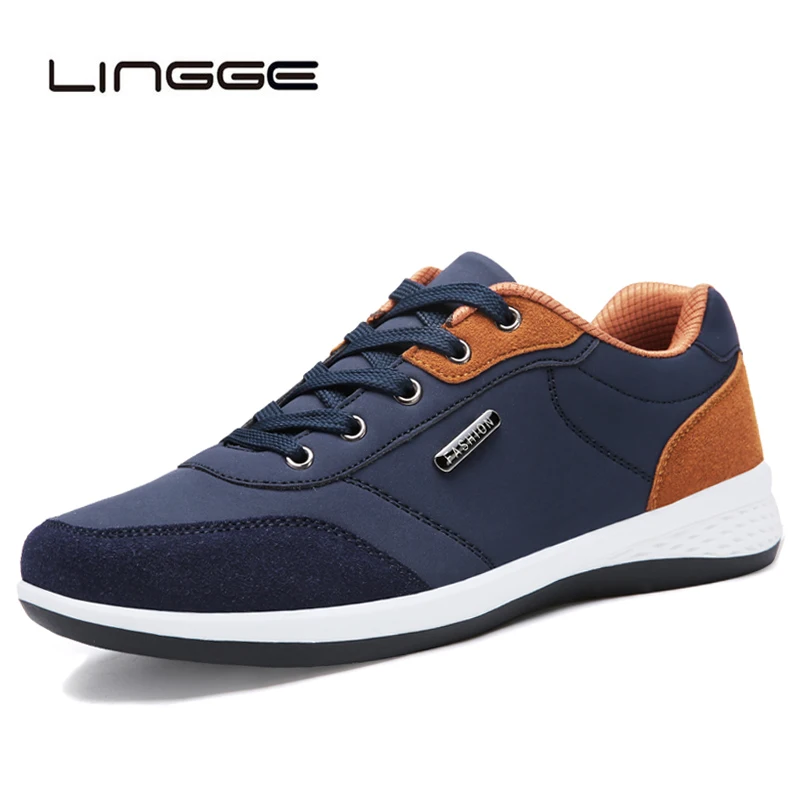 LINGGE Autumn New Men Shoes Lace-Up Men Fashion Shoes Microfiber Leather Casual Shoes Brand Men Sneakers Winter Men Flats
LINGGE Autumn New Men Shoes Lace-Up Men Fashion Shoes Microfiber Leather Casual Shoes Brand Men Sneakers Winter Men Flats