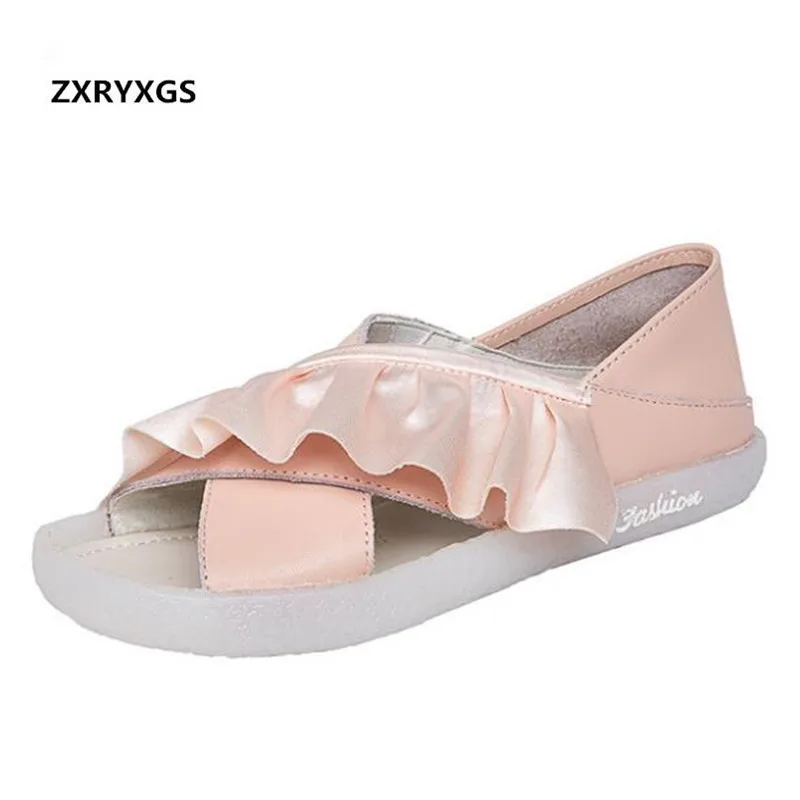2019 New Summer Comfort Soft Open Shoes Woman Sandals Flat Casual Sandals Genuine Leather Shoes Shoes Size 34-41 Fashion Sandals
2019 New Summer Comfort Soft Open Shoes Woman Sandals Flat Casual Sandals Genuine Leather Shoes Shoes Size 34-41 Fashion Sandals