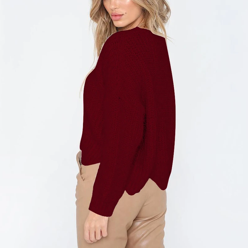 New vogue Elegant Sweaters Women Loose Spring Autumn Long Sleeve Casual Solid O-Neck Pullovers Irregular Hem Tops 6Q1827
New vogue Elegant Sweaters Women Loose Spring Autumn Long Sleeve Casual Solid O-Neck Pullovers Irregular Hem Tops 6Q1827