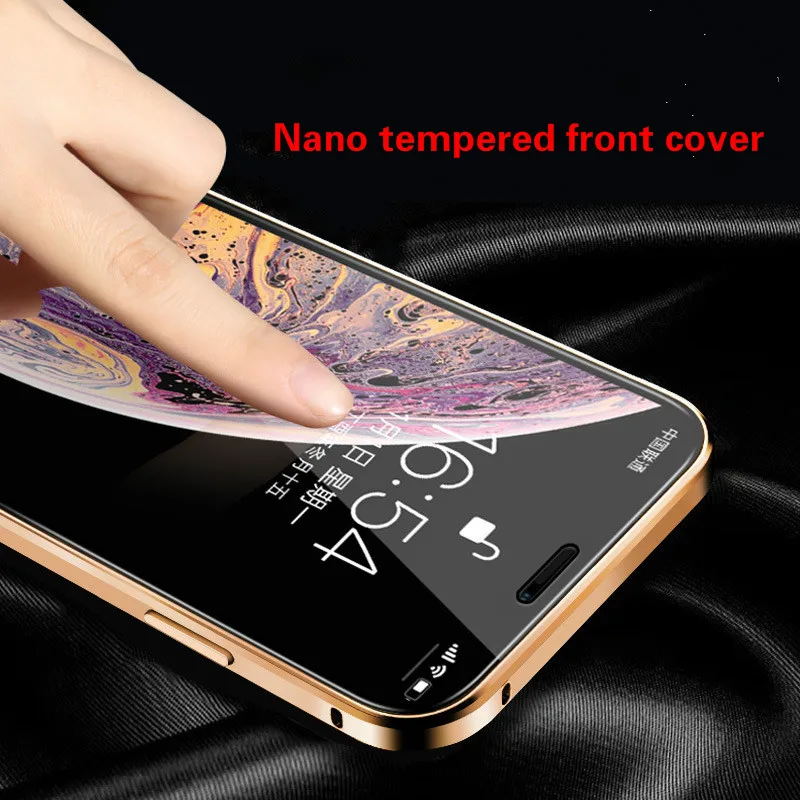 For Samsung S8 9 10 Plus magnet King phone shell Note 8 double-sided glass metal border magnetic suction Prism 2 generation |