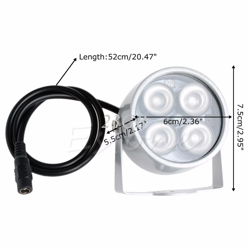 2021 NEW 4 LED Infrared Night Vision IR Light illuminator Lamp For IP CCTV CCD Camera MAY04_25
2021 NEW 4 LED Infrared Night Vision IR Light illuminator Lamp For IP CCTV CCD Camera MAY04_25