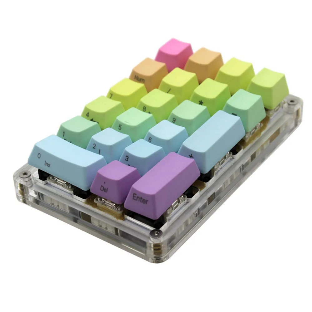 Side-printed Top-printed Blank 21 Key Sunset Rainbow PBT Keycaps For MX Switches Numpad (ONLY KEYCAP)
Side-printed Top-printed Blank 21 Key Sunset Rainbow PBT Keycaps For MX Switches Numpad (ONLY KEYCAP)
